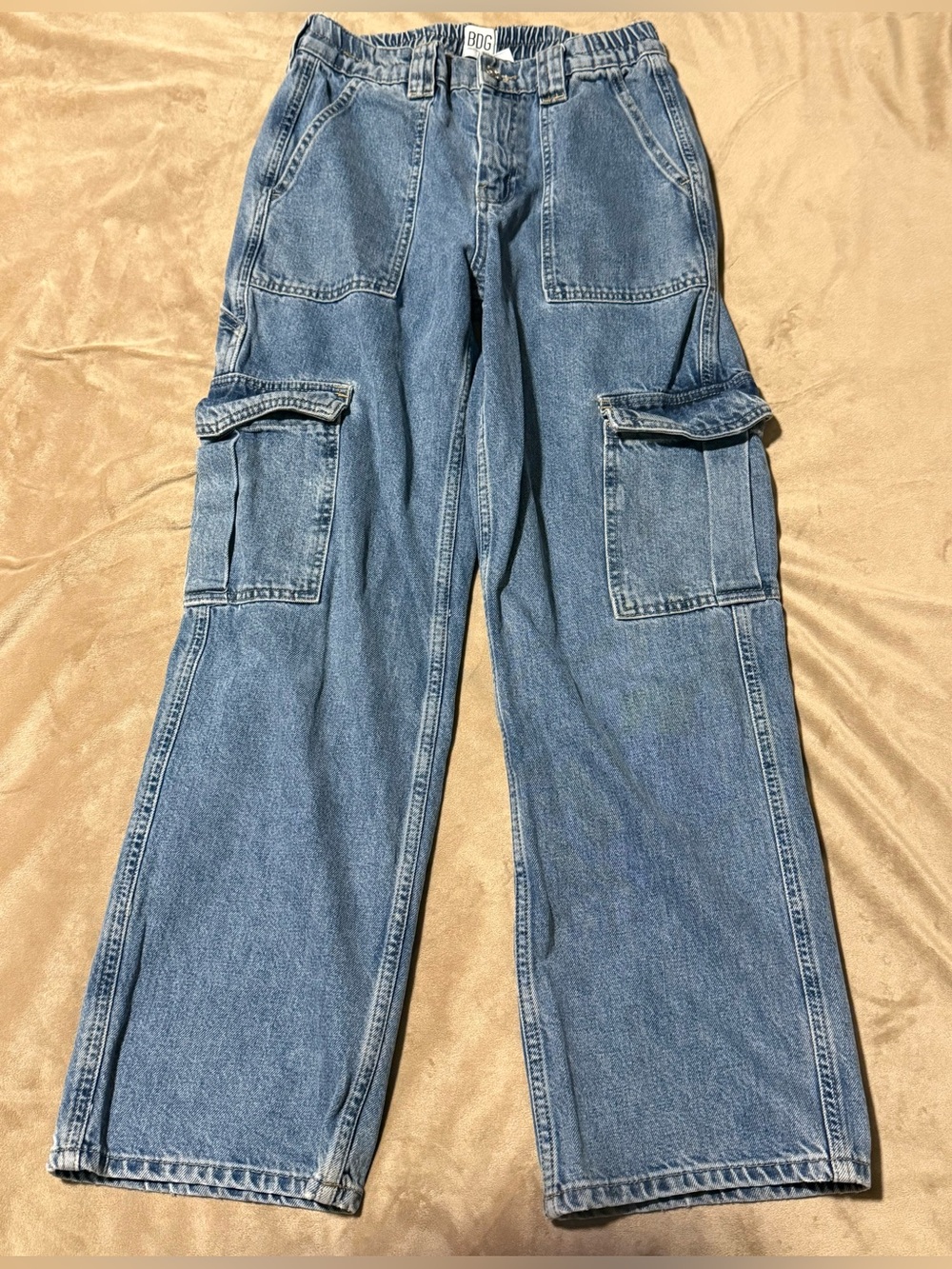 BDG Light Blue Cargo Jeans